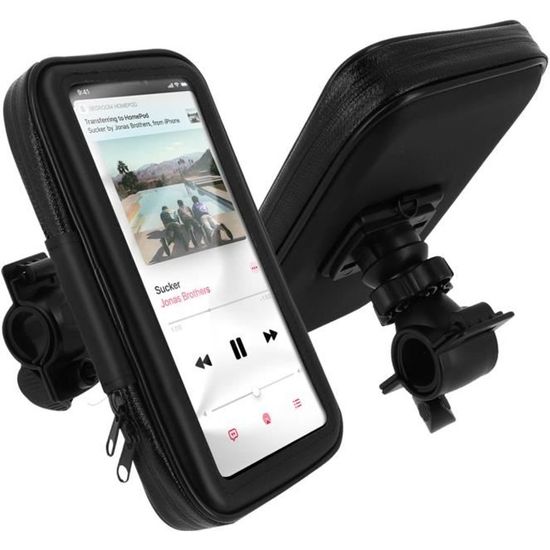 Support Téléphone Support Moto Vélo Scooter Guidon étanche Waterproof GPS -  Taille S 150x85x25mm - Cdiscount Téléphonie