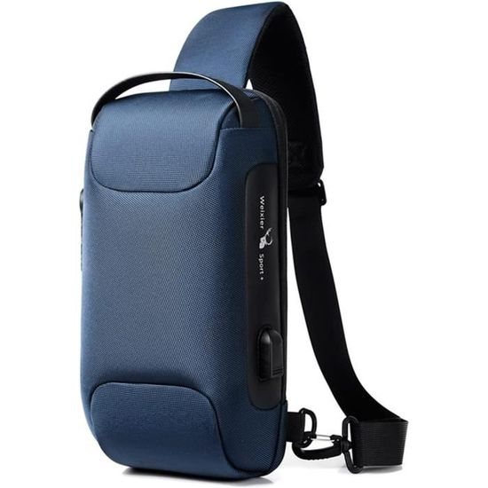 Sac banane en nylon pour homme et femme,sacs de poitrine décontractés