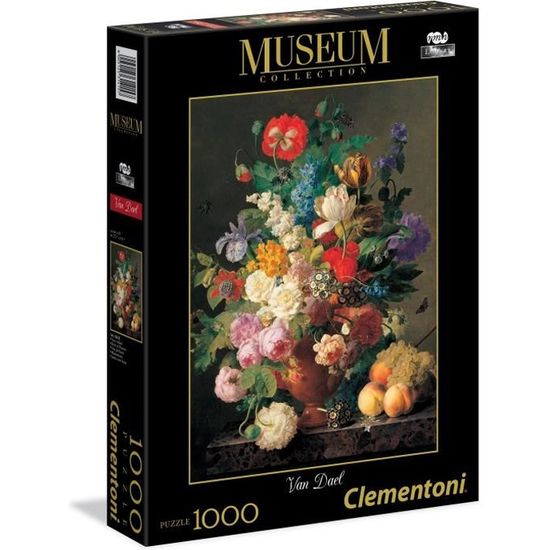 Puzzle 1000 pièces Van Dael : Vase de Fleur - Clementoni - Mixte - A partir de 10 ans