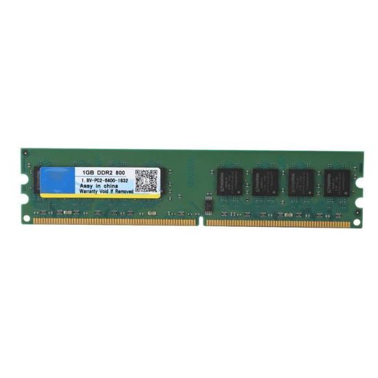 2 X Barrettes RAM 4 Go (2 Go + 2 Go) PC2-6400 800 MHz - Compatible ASUS P5LD2 SE - Neuf