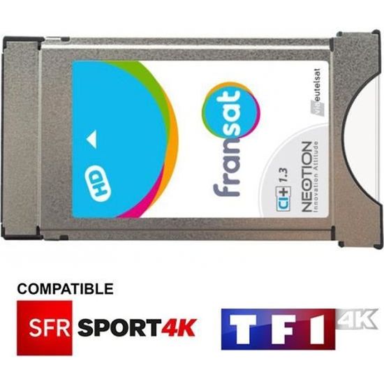 Récepteur décodeur satellite Module NEOTION FRANSAT CI+ 1.3 (vendu sans ...