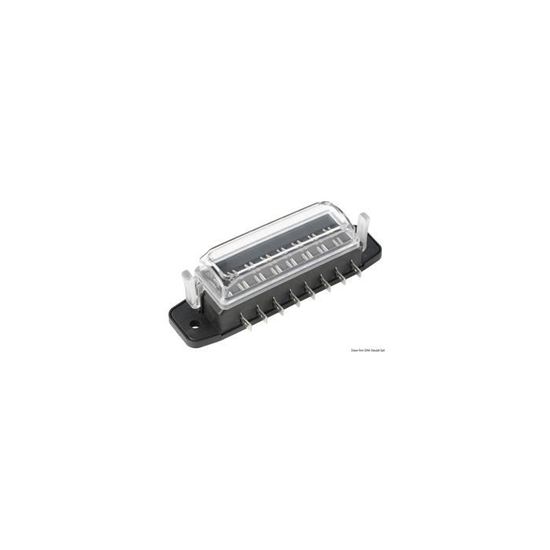 Boîte à Fusibles Osculati 12 Places - Polycarbonate - 165x85 Mm - Pour Fusibles Standard 12/24V