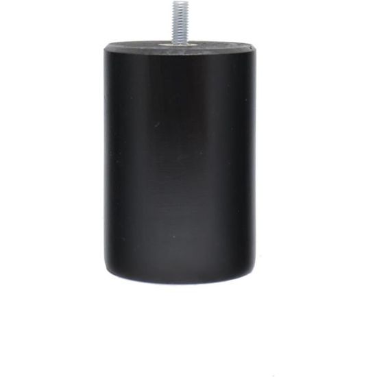 Jeu De 4 Pieds De Lit En Bois Hêtre Laqué Noir - Hauteur 25 Cm - Fabrication Française - Compatible Most Sommiers