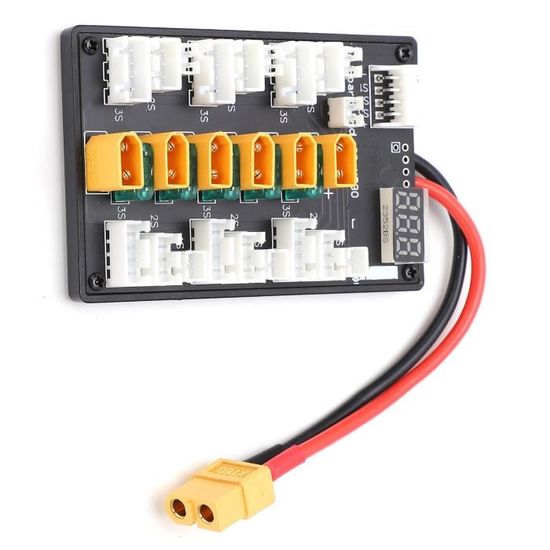 Carte De Parallèle - FDIT - Compatible Avec Batteries LiPo 1S/2S/3S - Affichage De Tension