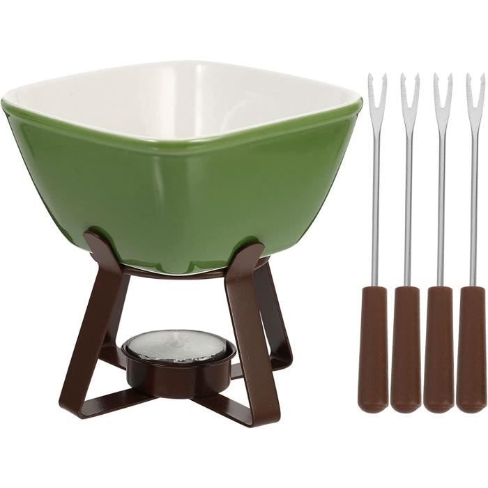 Ensemble à Fondue Céramique Gruyère 9 Pièces - Noir, Modèle F66901, Neuf Sous Emballage
