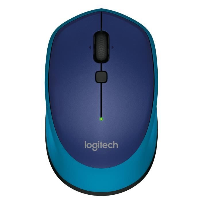 Logitech Souris sans fil M335 USB Bleu - Logitech