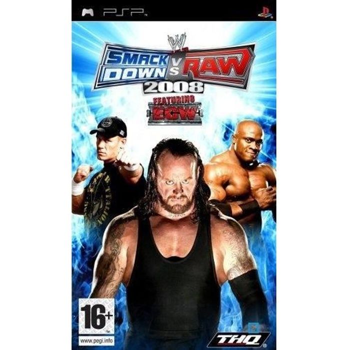 Deg Smack Down Vs Raw 2008 / Jeu Pour Console Psp -