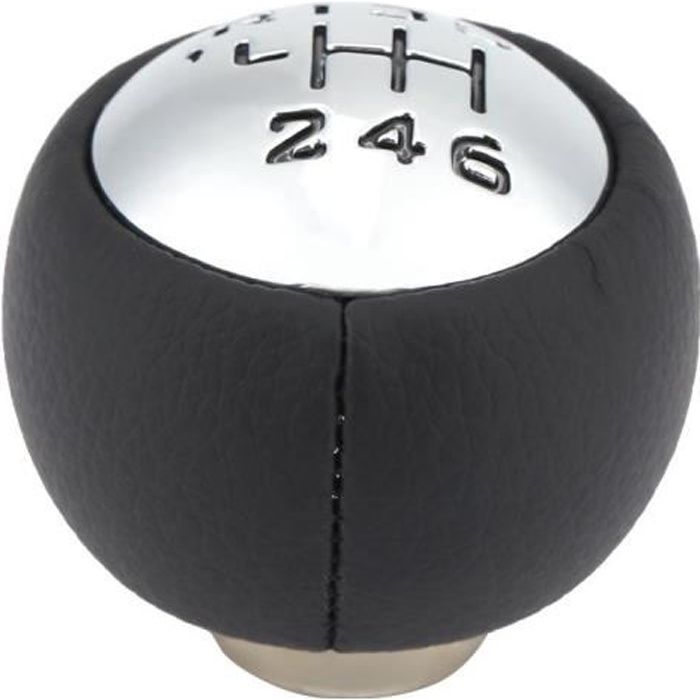 LIA Pommeau de Levier de Vitesse Tête de levier de 6 vitesses pour Peugeot 307 308 3008 407 5008 807 Citroen C3 C4 C8