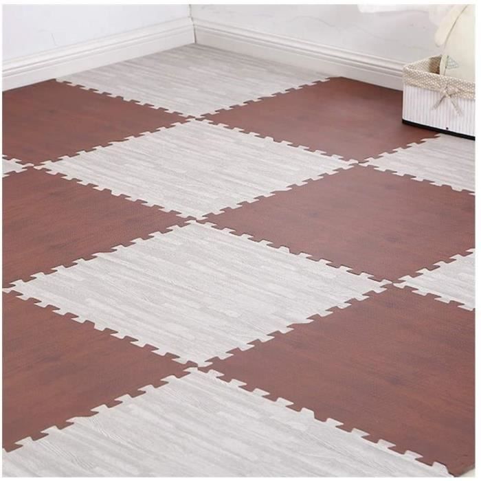 Puzzles de sol GYYARSX Tapis Mousse Enfant Tapis De Sol d'exercice en Bois Gym Garage Accueil Kids Play Dortoir EVA, 14 321059