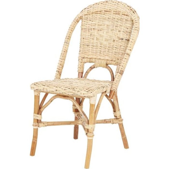 Chaise JOSY - Rotin/Bois
