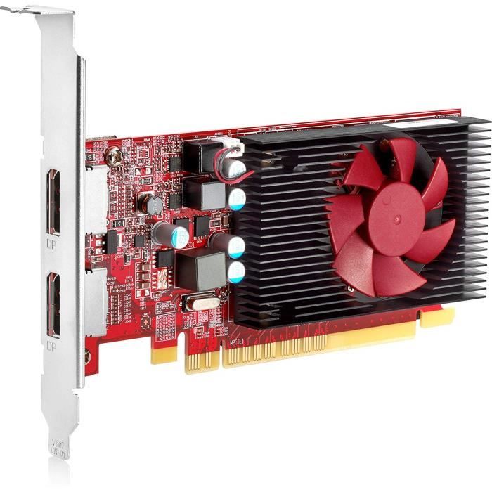 HP Carte Graphique AMD Radeon R7 430 2 Go LP 2DP PCIe x16 - Cartes Graphiques (Radeon R7 430, 2 Go, GDDR5, 4096 x 2160 Pixels, PC