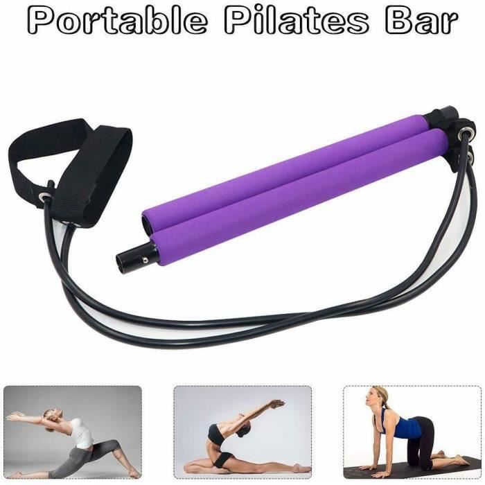 Bandes de résistance de Yoga bâton de Pilates musculation Crossfit gymnase Tube en caoutchouc band - Modèle: VIOLET - HSJSTLDC05850