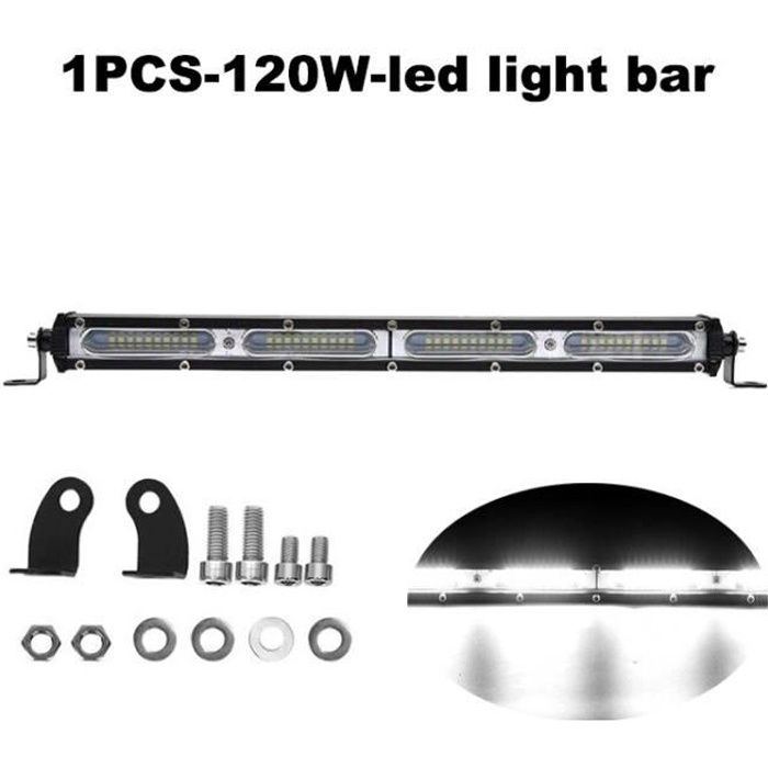 1pcs 120W led bar -NLpearl – barre lumineuse Ultra mince pour camion, tracteur, Jeep, voiture, 4WD, 4x4, SUV, ATV, 60W, 120W, 180W,