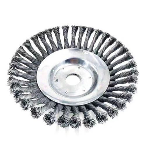 8 pouces Roue métallique tondeuse à gazon plaque de brosse coupe-herbe tête coupe-brosse tondeuse à gazon outils de jardin