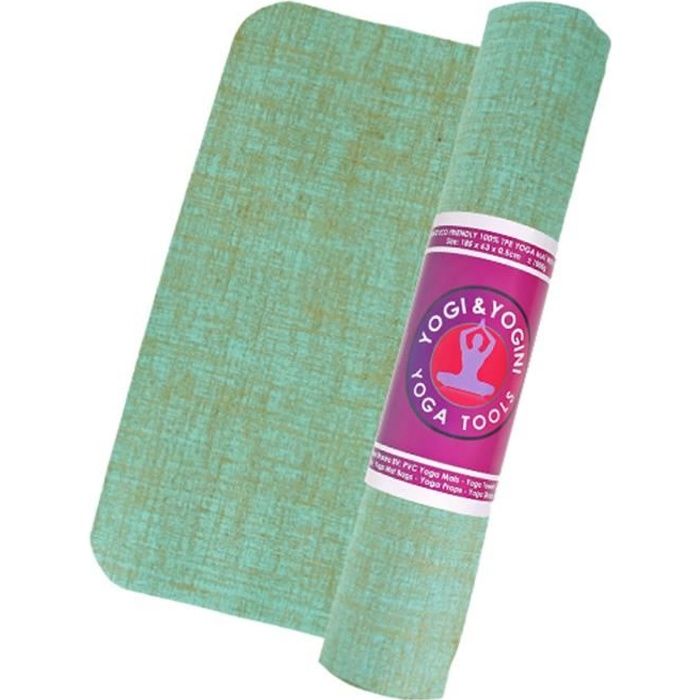 Tapis de Yoga jute Vert 1550 g