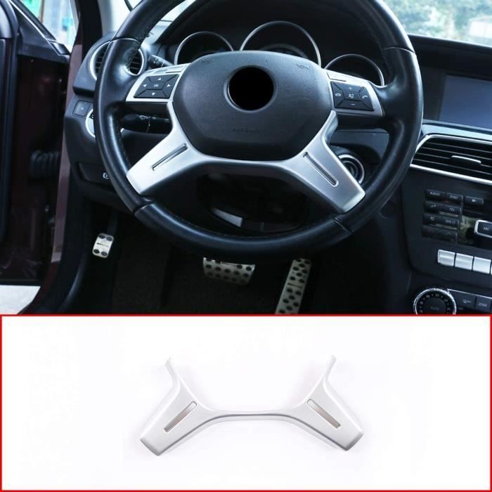 Accessoires de décoration de volant en ABS pour Benz Classe C W204 C180 C200 2011–2013 Classe E ML GL W212 X166 W166