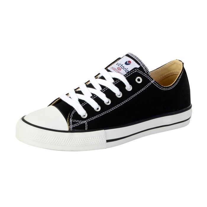 Chaussures basses toile Vintage noir basse