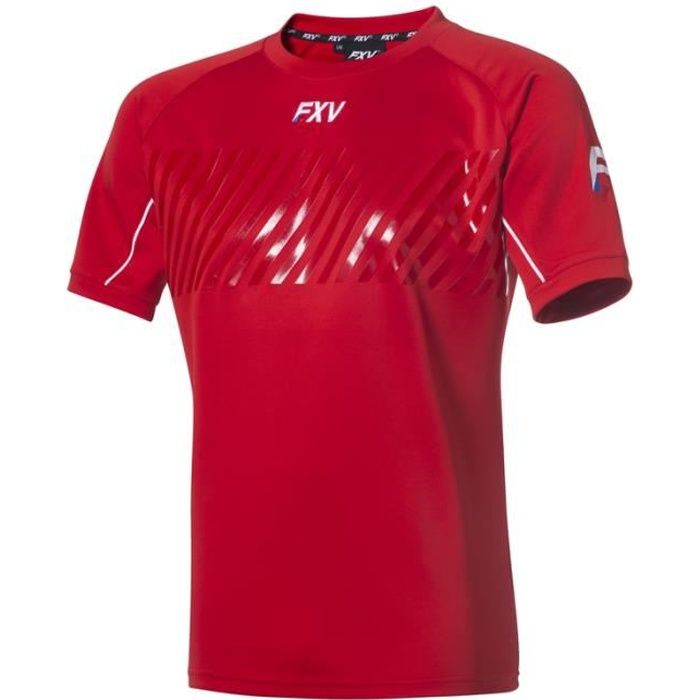 FXV MAILLOT DE RUGBY ENTRAINEMENT ACTION ENFANT ROUGE