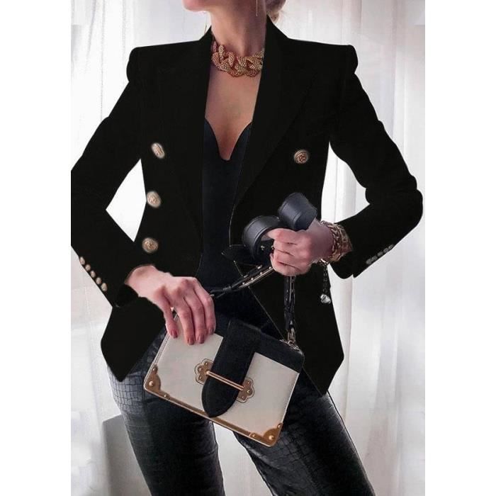 manteau femme LXQ201001001B Noir