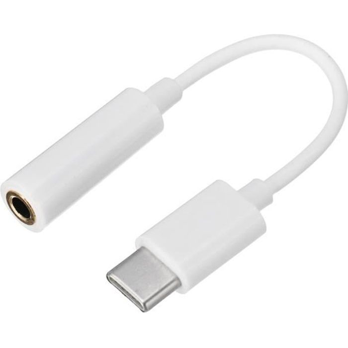 NEUFU Câble adaptateur USB-C Type-C Digital vers 3.5mm prise casque audio jack audio pour Google Pixel 2 & XL