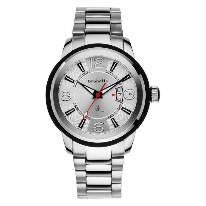 ORPHELIA - Montre Homme - Quartz Analogique - Bracelet Acier inoxydable Argent - 122-7703-88