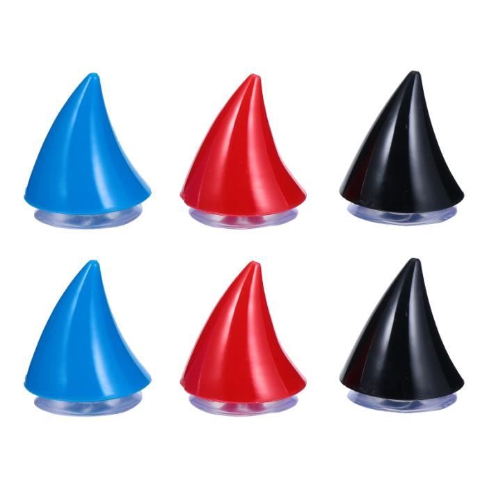 6pcs accessoires de décoration de casque de moto ornements de cornes de diable en PIECE DETACHEE CASQUE