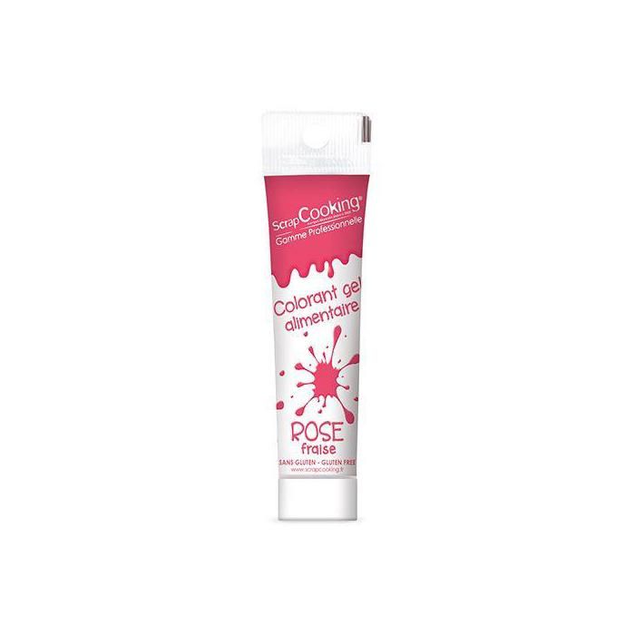 Colorant alimentaire en gel 20 g - rose foncé.