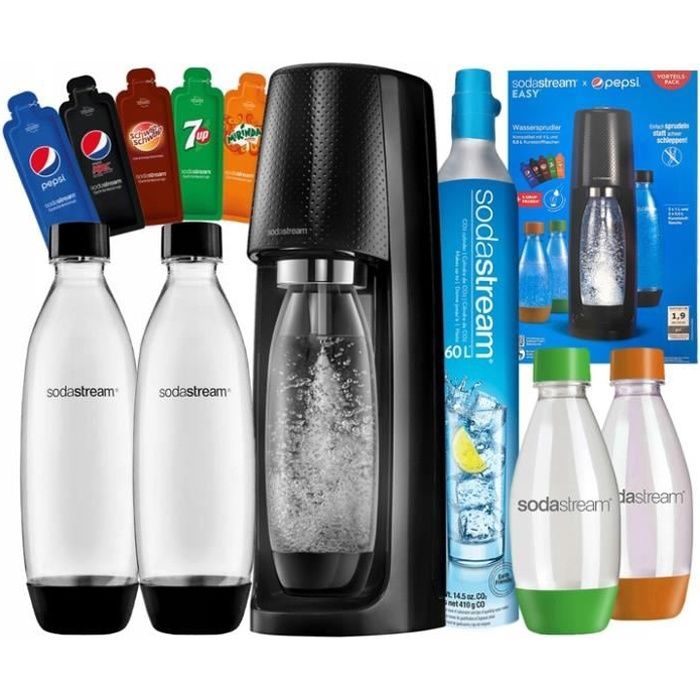 SIPHON D'EAU SATURATEUR SODASTREAM SPIRIT + ADDITIFS