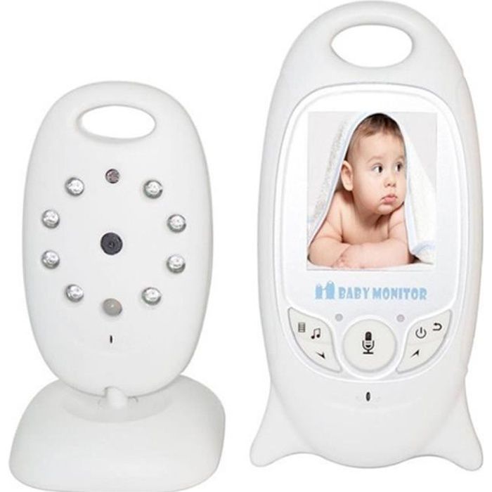 Video Baby Phone sans fils avec Microphone et Nocture vision 2.0 Pouces