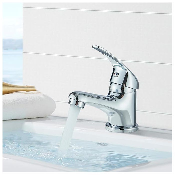 mitigeur de lavabo, Classic Brass Chrome Monobloc Bathroom Sink