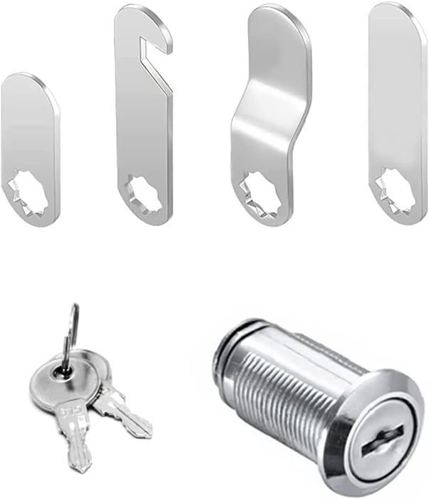 Lot De 4 Crochets/poignées En T Pliables Pour Boîte à Outils Remorque - Acier Inoxydable - Avec Serrure - Marque LABLT - Neuf
