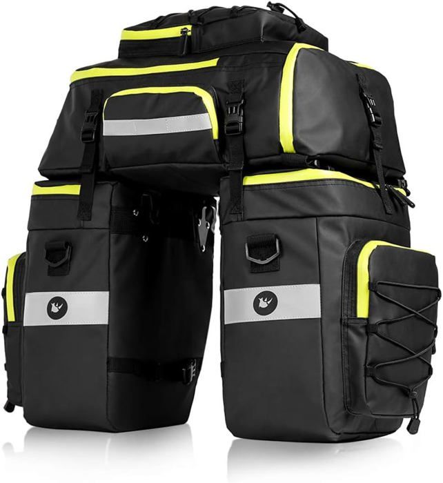 Sacoche Velo Etanche 75L Sac Porte Bagage Arriere Cyclisme Impermeable 3 in 1 Sac a Dos Bandouliere Ensemble Noir et. Z2117 Cdiscount Sport