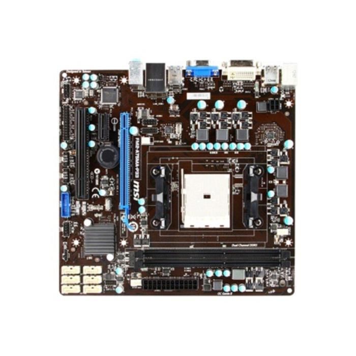 Carte mère MSI FM2-A75MA-P33 AMD A75 Socket FM2 2xDDR3 SDRAM 16 Go Micro ATX - Msi