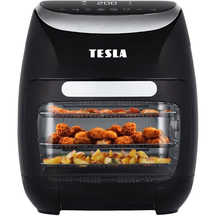 Friteuse à air chaud - TESLA - AirCook - 2000 W - 11 L - Minuterie intégrée