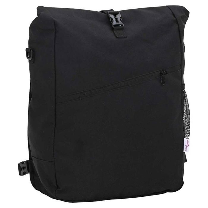 VIDAXL Sacoche vélo noire 33 x 16 x 60 cm - Polyester étanche