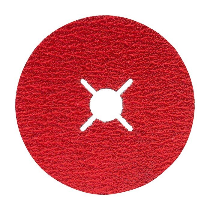 Bosch Disque fibre pour métal et inox - 125 mm - G80 - 50 pièces - Diamètre trou 2223 mm - Pour acier inoxydable