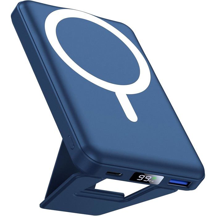 Batterie externe AOGUERBE 10000mAh MagSafe pour iPhone PD 22.5W Magnétique pliable