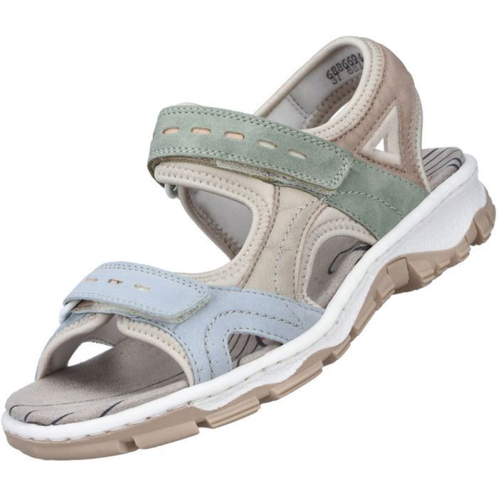 Rieker Sandales classiques pour Femme 68866-94 Multicolore