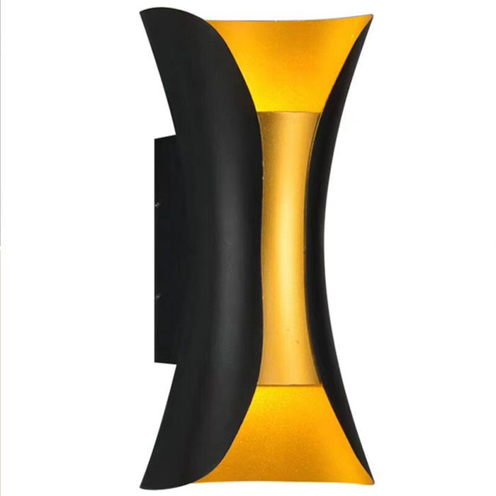 Applique murale extérieure étanche double tête lampe LED dirradiation haut et bas pour cour villa 6W 150 longue 3000K lumière