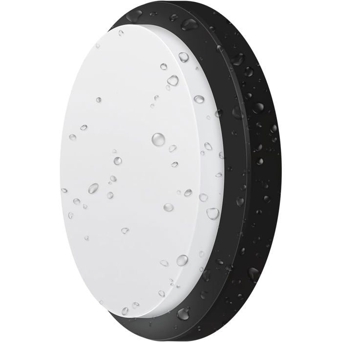 Plafonnier LED extérieur 13 W 4000K 980 lm IP54 - Applique murale noire - Lot de 1 pièce