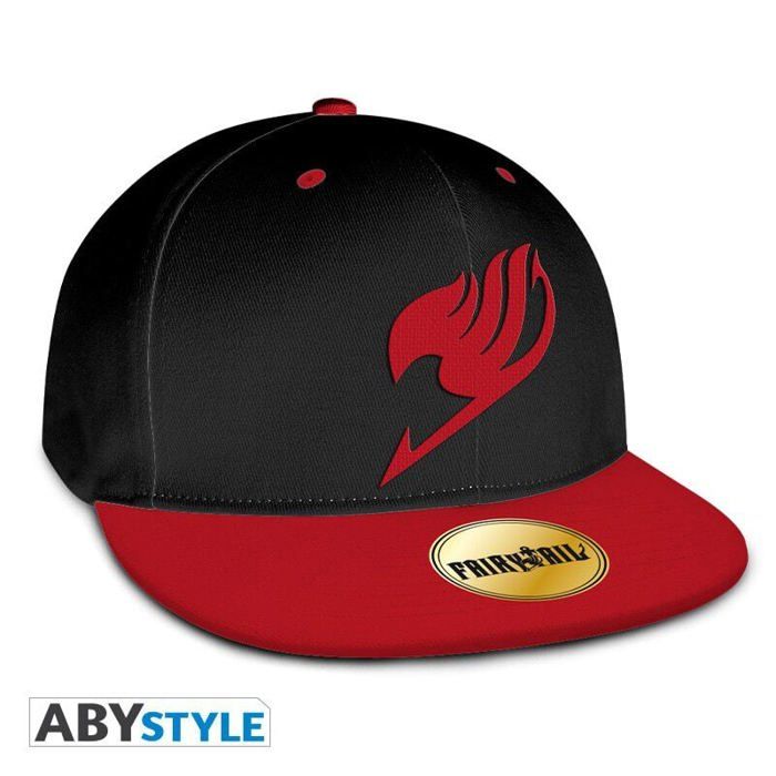 Casquette snapback - ABYstyle - FAIRY TAIL - Noir & Rouge - Broderie haute qualité - Taille réglable Casquette snapback - ABYstyle - FAIRY TAIL - Noir & Rouge - Broderie haute qualité - Taille réglable