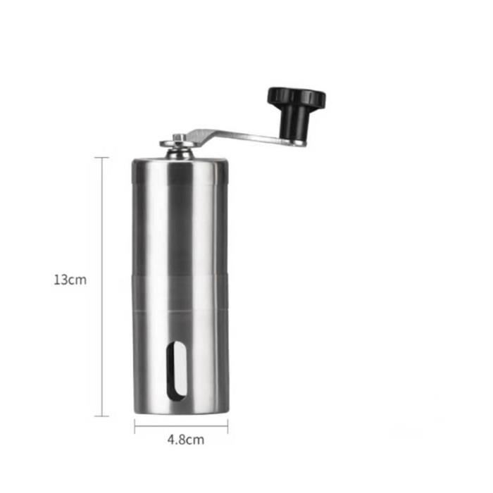 Cafetière French Press Portable 960ml - Forme Robot, Acier Inoxydable, Verre Borosilicate