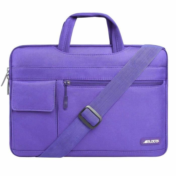 Sac Messenger Homme En Cuir Véritable Hebetag - Bandoulière Élégante Vintage Pour MacBook Pro Et Voyages