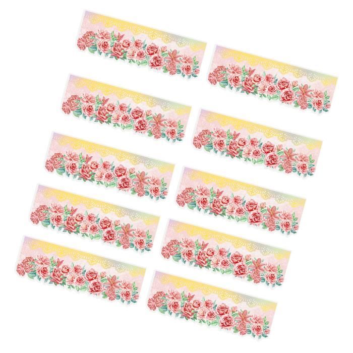 6 Rouleaux Autocollants Pailletés PET - 2m Chacun - Scrapbooking Et DIY - Multicolores