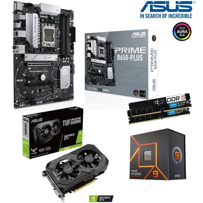 Kit Upgrade évolution PC Gamer Carte mère Asus + Processeur Ryzen 9
