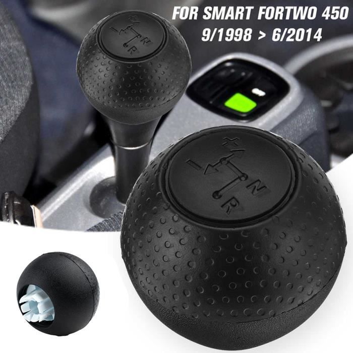 Pommeau De Levier De Vitesse Pour Smart Fortwo 451 Et Roadster 452 (2003-2006) - Noir ABS, Facile à Installer