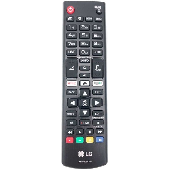 Télécommande LG AKB75095308 - vue 2