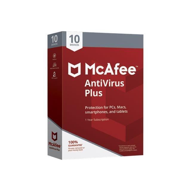 McAfee AntiVirus Plus Ensemble de boîtes (1 an) 10 ...