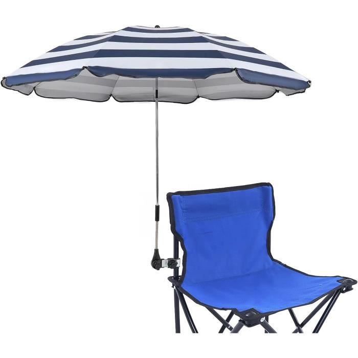 Parapluie Poussette Réglable 360° Avec Pince Universelle - Ombrelle UPF50+ Protection Bébé Rose