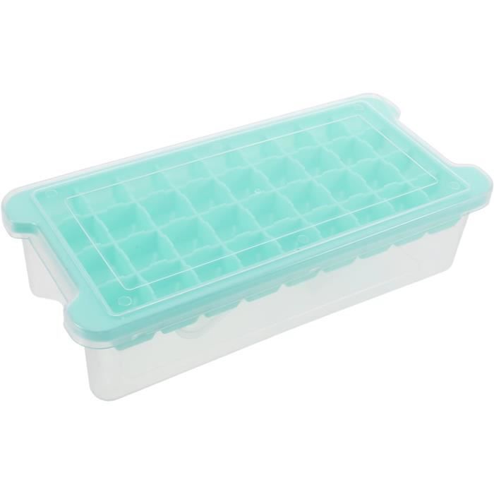 APS Bac à glaçons avec couvercle, transparent / gris